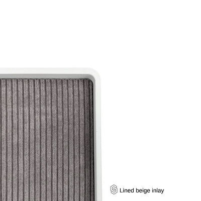 Tray with inlay - white 1