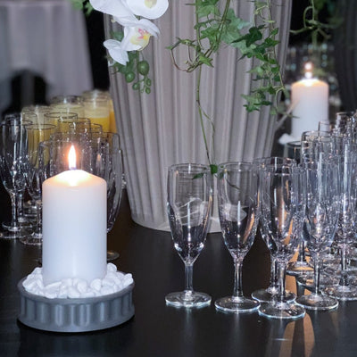 Rome candle holder - Dark Grey
